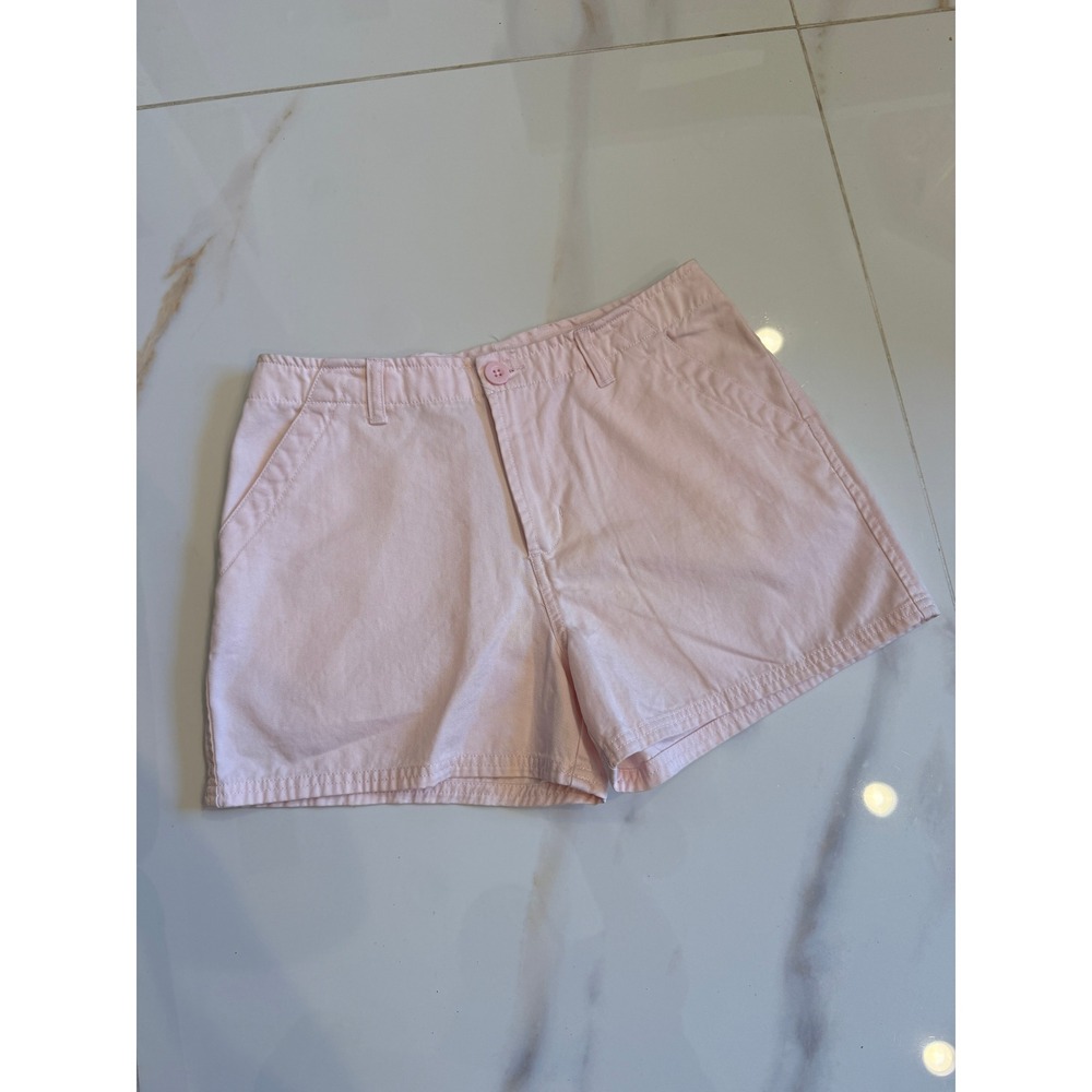 Old Navy Vintage 2002 Pink Cotton Twill Shorts High Rise Size 16